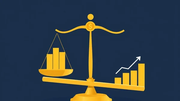 코스피 종목 추천 투자 결정 저울 일러스트