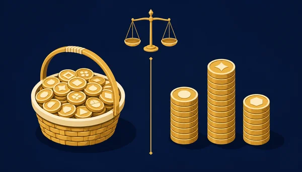 ETF vs 개별주 비교 — 분산 vs 집중 투자 컨셉 대표 이미지